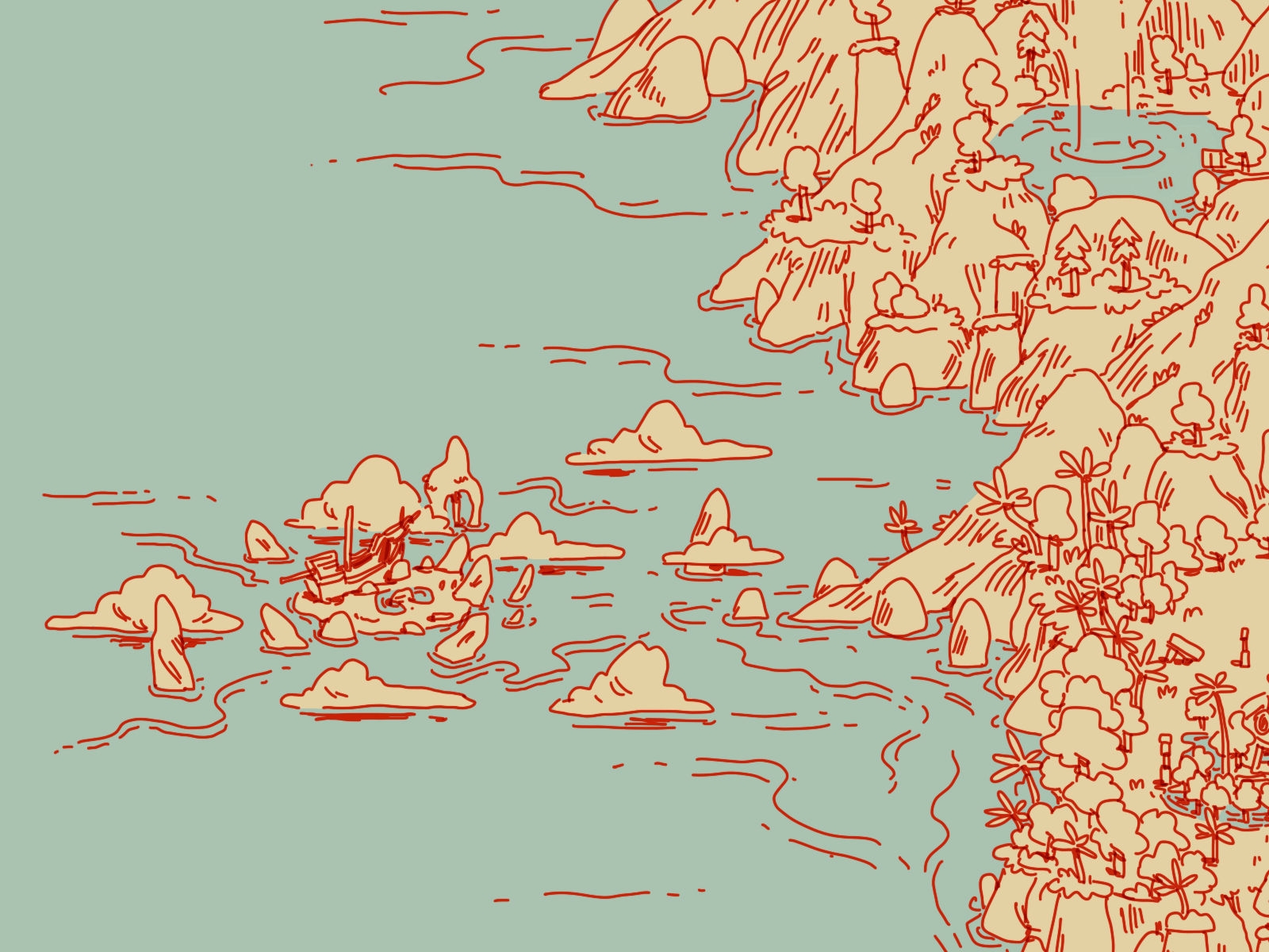 MGP dragon quest 11 erdrea map