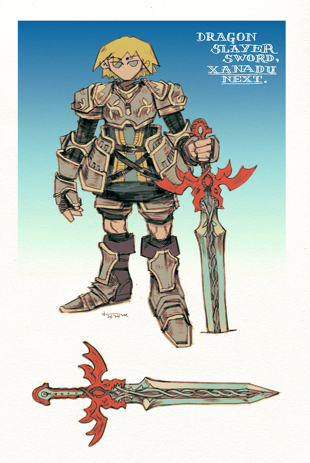 fanart for xanadu next, 2020