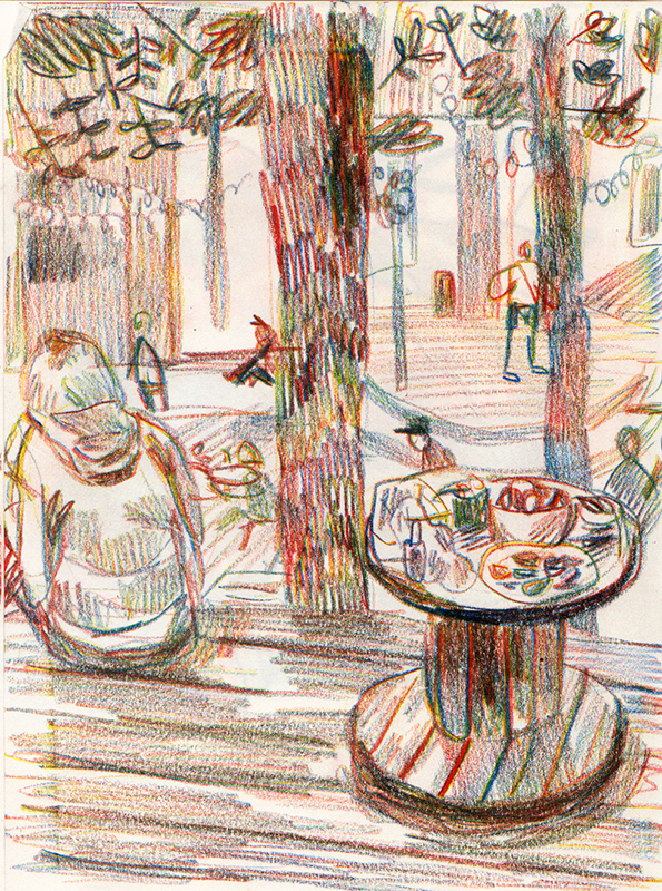 forest urban camping in vilnius